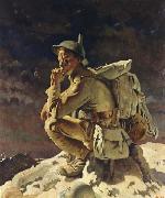 Sir William Orpen The Thinker on the Butte de Warlencourt china oil painting artist